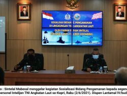 Sintelal Mabesal Sosialisasi Bidang Pengamanan di Lantamal IV