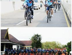 Jaga Kebugaran Tubuh Lantamal IV Gelar Gowes Bersama