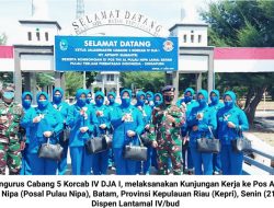 Pengurus Cabang 5 Korcab IV DJA I Kunjungi Posal Pulau Nipa
