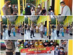 Rombongan Mapolres Merangin bakti sosial ke Panti Asuhan Amal Jariah Umat di Desa Sungai Ulak