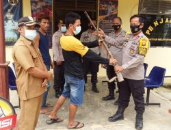 Warga Menyerahkan Senjata Api Rakitan Ke Polsek Bahar Selatan Dengan Kesadaran Sendiri