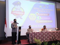 Kapolda Sumut memBuka Langsung Bimtek Dan Uji Konsekuensi Informasi Yang Di Kecualikan Polda Sumut