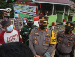 Kapolres Muaro Jambi Tinjau Kesiapan Kampung Tangguh PPKM Mikro Di Desa Pematang Jering