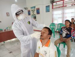 Polres Merangin Melaksanakan Giat Rapid Test Antigen Terhadap Napi Di Lapas II B Bangko