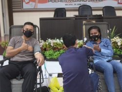 Polres Muaro Jambi Gelar Bhakti Kesehatan Berupa Donor Darah Jelang Hari Bhayangkara ke-75