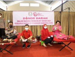 Hari Bhayangkara ke 75, Kapolda Sumut Mendonorkan Darahnya