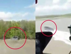 Saat Dikejar Heli Polisi, “Kapal Hantu” Buang Benda Misterius ke Laut