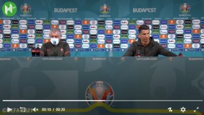 Gara-gara Ronaldo Geser Botol Coca Cola, Sahamnya Langsung Anjlok
