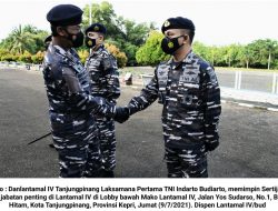 Laksamana Pertama TNI Indarto Budiarto Pimpin Sertijab Empat Jabatan di Lantamal IV
