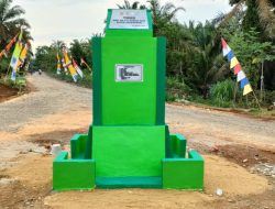 Tugu Prasasti Sejarah Menandai Pernah Bergulirnya TMMD Ke 111 Kodim 0420/Sarko Di Bukit Beringin