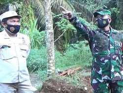 Poskes Dim Dampingi Dansatgas Pantau Kebersihan Lingkungan