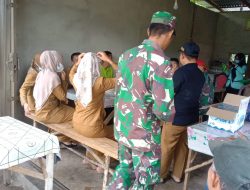 Wali Nagari Talang Maur Beri Jamuan Khusus Pada Anggota Satgas TMMD Pada Akhir Penugasan