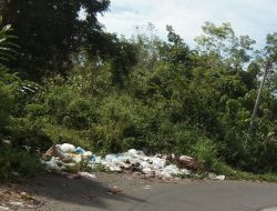 Tumpukan Sampah di Desa Kotorami Kec.Lembah Masurai