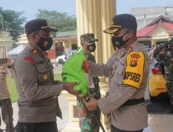 Pelepasan Penyerahan Bantuan Sosial (Bansos) PPKM Level 4 Kapolda Jambi Kepada Masyarakat yang Terdampak Covid – 19 oleh Kapolres Merangin