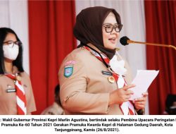 Marlin Agustina Ajak Pramuka di Kepri Berbakti Tanpa Henti