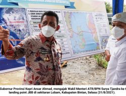 Gubernur Kepri dan Wamen ATR/BPN Tinjau Landing Point JBB di Lobam