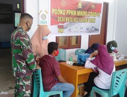 Perang Melawan Corona, Babinsa Perkatat PPKM!