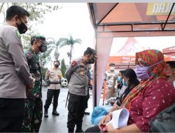 Kapolda Sumut tinjau langsung pelaksanaan PPKM Level 4 di Wilayah Hukum Polres Pematangsiantar