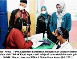 Persiapan Belajar Tatap Muka : TP-PKK Kepri Ikut Percepat Vaksinasi Anak