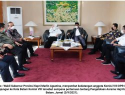 Marlin Agustina Ungkapkan Laju Vaksinasi di Kepri pada Komisi VIII DPR-RI