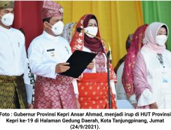 HUT Kepri ke-19 : Gubernur Sampaikan Capaian Pembangunan