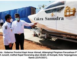 Gubernur Kepri “Groundbreaking” Pembangunan Gudang Industri Kapal Hoverwing 