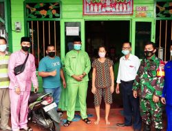 Penempelan stiker bansos sudah terlaksana di kelurahan bagan kota