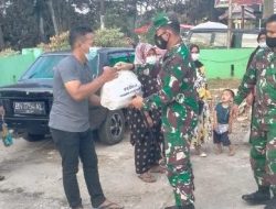 Jum,at Berkah Dandim 0420/Sarko Berikan Bantuan Sembako