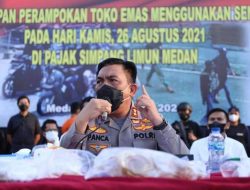 6,8 kg Emas Utuh, Polda Sumut Berhasil Ungkap 5 Perampok Toko Emas Di Pajak Simpang Limun