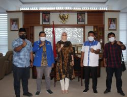 Bersama Bupati Inhu Rezita, DPD KNPI Riau Diskusikan Kemandirian Pemuda