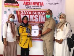 DPC Partai Gerindra Kota Payakumbuh Gelar Vaksinasi Gratis Selama 2 Hari