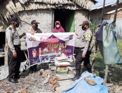Sedekah Jumat Polsek Bangko sisir pemukiman warga pra sejahtera di pinggir sungai
