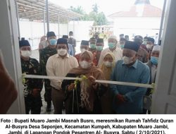 Bupati Muaro Jambi Resmikan Rumah Tafidz Al-Busyra 