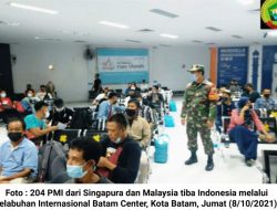 Ratusan PMI Asal Singapura dan Malaysia Tiba di Kota Batam, 1 Orang Positif Covid-19