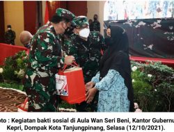 TNI Peduli Masyarakat: Danrem 033/WP Berikan 1000 Sembako dan BTPKL
