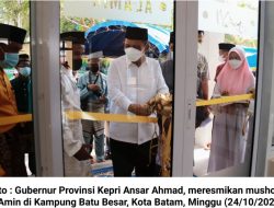 Sempena Maulid Nabi Muhammad SAW, Ansar Ahmad Resmikan Mushola Al-Amin di Kampung Batu Besar