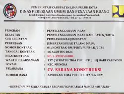 Lemahnya Pengawasan Dinas PUPR Kabupaten Limapuluh Kota Pada Rekanan Yang Eksploitasi Anak Dibawah Umur