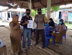 Doorprise Kapolsek kumpeh Ilir Untuk Pesertah Vaksin