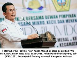 Ansar Ahmad Lantik Pengurus PAC HIPMIKINDO Karimun
