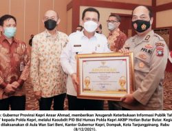 Polda Kepri Raih ‘Anugerah Keterbukaan Informasi Publik 2021’