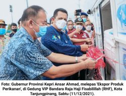 Ansar Ahmad Lepas Ekspor 1.272 Sirip Pari Senilai Rp 822 Juta ke Hongkong