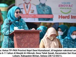 TP-PKK Kepri ‘Turun’ ke Bintan Bantu Vaksinasi Anak