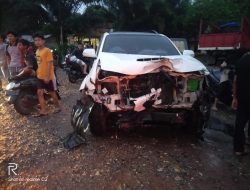 Breaking New’s Telah Terjadi Tabrakan Maut di Jalan Lintas Desa Tambang Baru