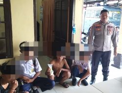 Empat Remaja di Amankan Samapta Polres Merangin