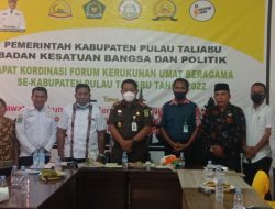 Kesbangpol Gelar Rakor Antar Umat Beragama di Taliabu