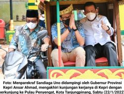 Bengat (Becak Penyengat): Nama Baru Bentor Pemberian Sandiaga-Ansar