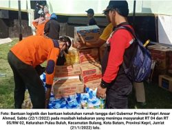 Kebakaran di Pulau Buluh, Pemprov Kepri Gerak Cepat Salurkan Bantuan