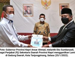 Eko Sumbaryadi Gantikan Lamidi sebagai Pj Sekdaprov Kepri