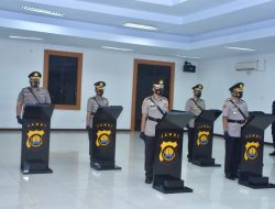 Polda Jambi Menggelar Pisah Sambut Kapolres Merangin dan Kapolres Batanghari di Depan Aula Mapolda Jambi