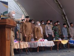 Bupati Hj. Masnah Albusyro, SE, M.Tr.IP Meresmikan Desa Persiapan Dan Melantik Pejabat Kepala Desa Persiapan Bukit Beringin, Kecamatan Sekernan